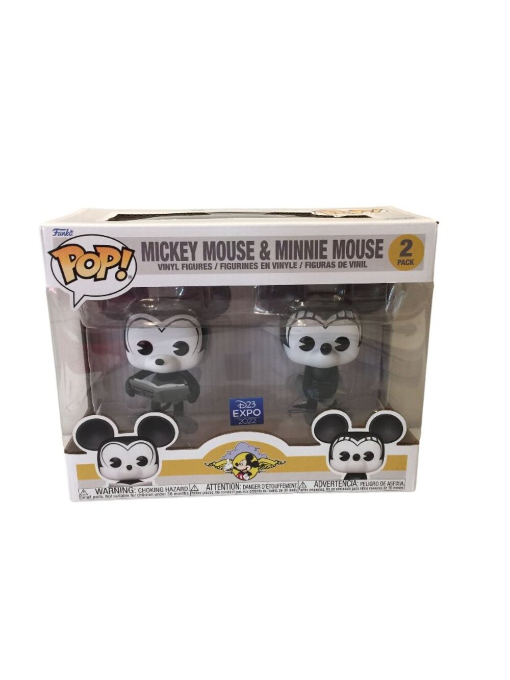 Funko POP! Mickey Mouse & Minnie Mouse D23 EXPO 2022 I FLEW ON THE MOUSE Vinyl C